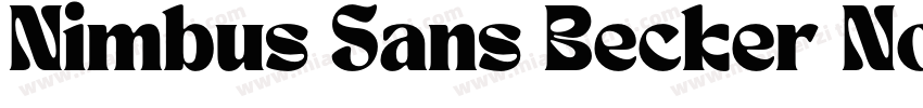 Nimbus Sans Becker No5TMed字体转换